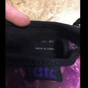 Size 8 1/2 CTTC skull galaxy shoes